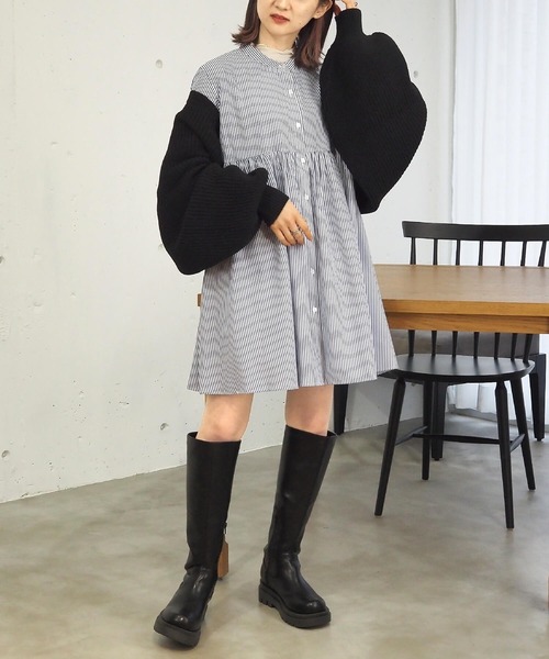 tiptop（ティップトップ）の「後ろリボンボレロカーディガン（カーディガン/ボレロ・レディース・ブルー/ブラック/アイボリー・FREE）」の17枚目の写真