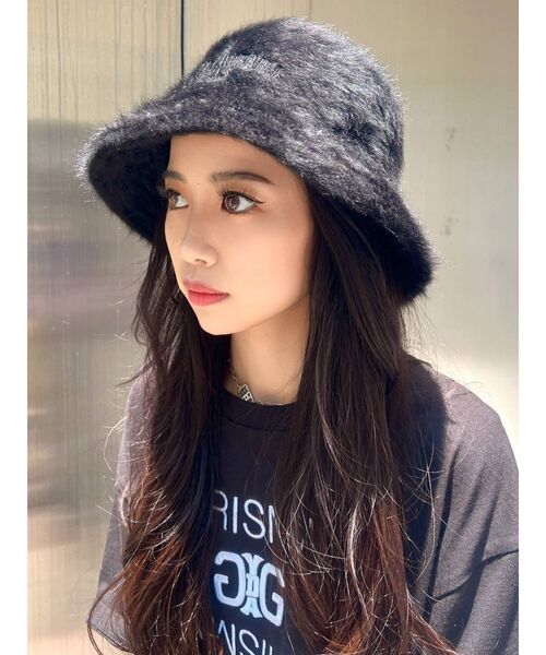 GYDA（ジェイダ）の「ADORABLE DOLLS GYDAバケットHAT（ハット・レディース・アイボリー/ブラック・FREE）」の5枚目の写真