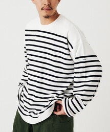 【MONTKEMMEL / モンケメル】別注 パネルボーダー ロンT