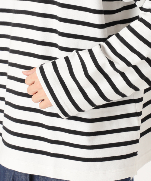 B.C STOCK(ベーセーストック)の「【MONTKEMMEL / モンケメル】別注 パネルボーダー ロンT(Tシャツ/カットソー・メンズ・ブラック/ブルー系その他・MEDIUM/LARGE)」の18枚目の写真