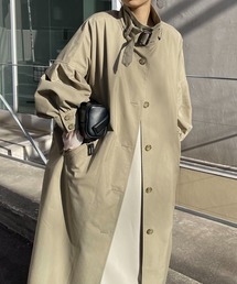 CAPRICIEUX LE'MAGE | 【リバイバルアイテム】パフスタンドカラーコート(トレンチコート)