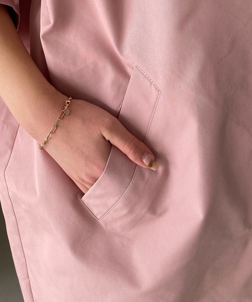 CAPRICIEUX LE'MAGE(カプリシューレマージュ)の「パフスタンドカラーコート(トレンチコート・レディース・ベージュ/カーキ/ピンク/ホワイト系その他・FREE)」の10枚目の写真