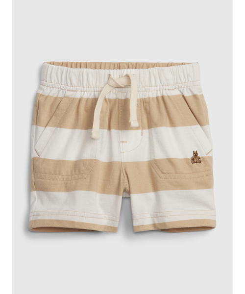 GAP(ギャップ)の「ブラナン フェイバリット プルオン ショートパンツ (ベビー)(その他パンツ・キッズ・オフホワイト/マルチ/ブラウン系その他・12-18M/18-24M/6-12M/3-6M)」の3枚目の写真