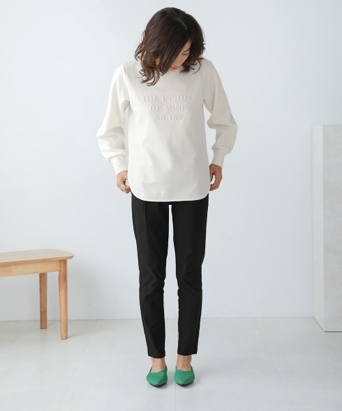 Bou Jeloud（ブージュルード）の「シャツドッキングエンボスプルオーバー（その他トップス・レディース・グレー/オフホワイト/ブラック・FREE）」の5枚目の写真