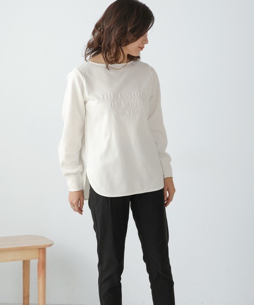 Bou Jeloud（ブージュルード）の「シャツドッキングエンボスプルオーバー（その他トップス・レディース・グレー/オフホワイト/ブラック・FREE）」の8枚目の写真