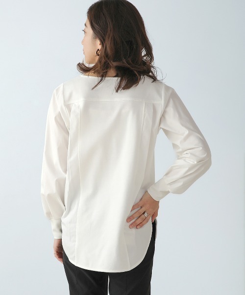 Bou Jeloud（ブージュルード）の「シャツドッキングエンボスプルオーバー（その他トップス・レディース・グレー/オフホワイト/ブラック・FREE）」の10枚目の写真