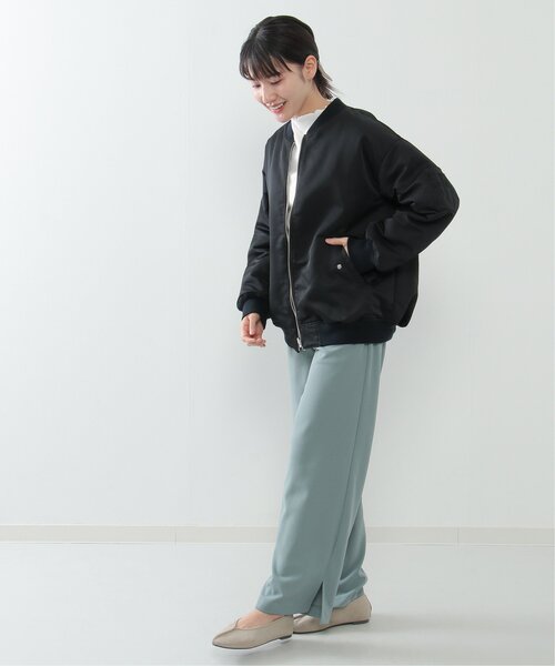 ikka（イッカ）の「2WAYキルトMA-1（MA-1・レディース・ブラック/グリーン系その他/オフホワイト・FREE）」の7枚目の写真