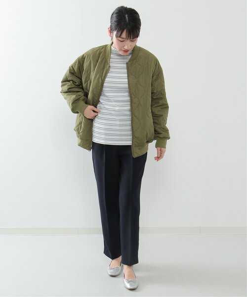 ikka（イッカ）の「2WAYキルトMA-1（MA-1・レディース・ブラック/グリーン系その他/オフホワイト・FREE）」の8枚目の写真