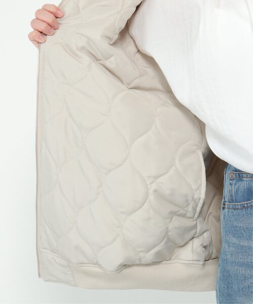 ikka（イッカ）の「2WAYキルトMA-1（MA-1・レディース・ブラック/グリーン系その他/オフホワイト・FREE）」の22枚目の写真