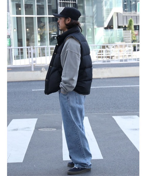 Right-on（ライトオン）の「【Refurbish】ユーズドライクワイドデニム（デニムパンツ・メンズ・ライトインディゴブルー/ダークインディゴブルー/ダークグレー・M/L/XL）」の18枚目の写真