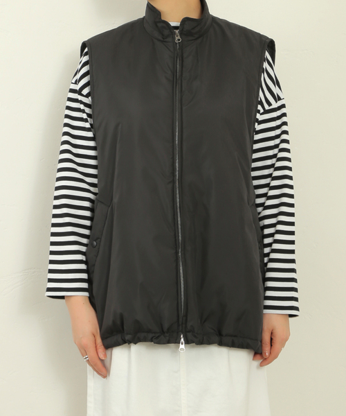 JOURNAL STANDARD LUXE(ジャーナルスタンダード ラックス)の「タフタナカワタ スタンドベスト(ベスト・レディース・ブラック/カーキ・FREE)」の6枚目の写真