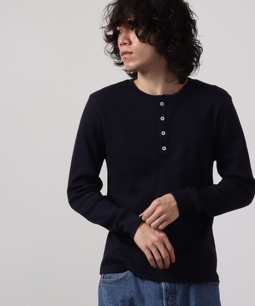 FUNALIVE(ファンアライブ)の「RDS サーマルヘンリー長袖Tシャツ(Tシャツ/カットソー・メンズ・ホワイト/ベージュ/ネイビー/グレー/カーキ/ライトピンク/ブラック・XL/L/M)」の16枚目の写真