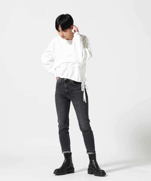 AULA AILA(アウラアイラ)の「AULA AILA/アウラアイラ / 別注スウェット(スウェット・レディース・ホワイト/ピンク・0)」の12枚目の写真