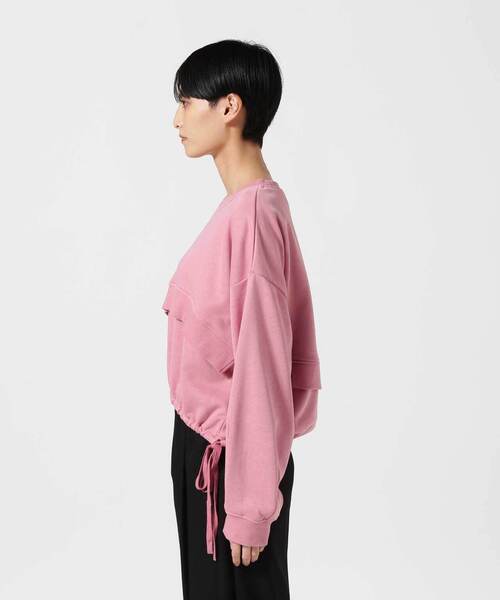 AULA AILA(アウラアイラ)の「AULA AILA/アウラアイラ / 別注スウェット(スウェット・レディース・ホワイト/ピンク・0)」の7枚目の写真