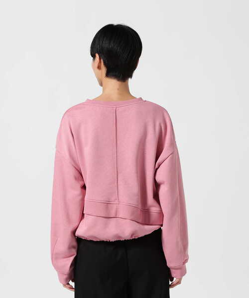 AULA AILA(アウラアイラ)の「AULA AILA/アウラアイラ / 別注スウェット(スウェット・レディース・ホワイト/ピンク・0)」の6枚目の写真