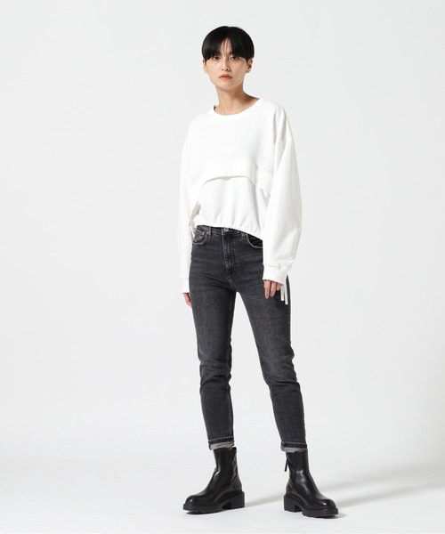 AULA AILA(アウラアイラ)の「AULA AILA/アウラアイラ / 別注スウェット(スウェット・レディース・ホワイト/ピンク・0)」の21枚目の写真