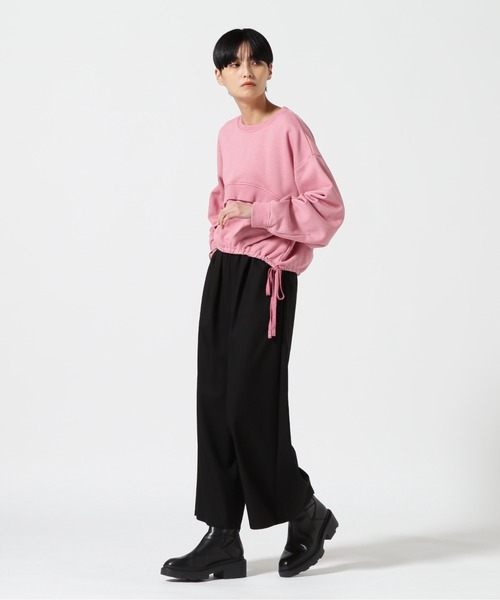 AULA AILA(アウラアイラ)の「AULA AILA/アウラアイラ / 別注スウェット(スウェット・レディース・ホワイト/ピンク・0)」の18枚目の写真