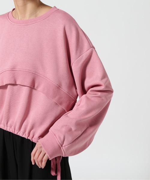 AULA AILA(アウラアイラ)の「AULA AILA/アウラアイラ / 別注スウェット(スウェット・レディース・ホワイト/ピンク・0)」の14枚目の写真