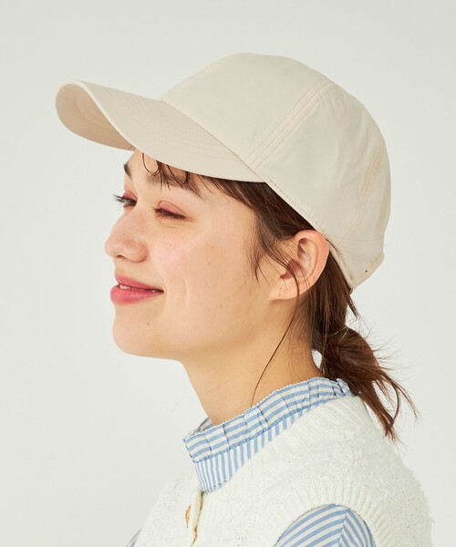 green label relaxing（グリーンレーベルリラクシング）の「C/NY キャップ ー UVカット・ウォッシャブル ー（キャップ・レディース・ブラック/その他1/ベージュ/モカ/ネイビー/ナチュラル・FREE）」の21枚目の写真