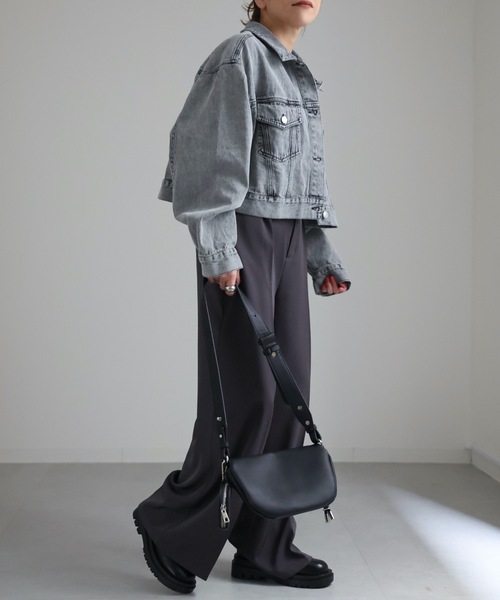 ap retro（アプレトロ）の「ショートオーバーデニムジージャン / デニムジャケット（デニムジャケット・レディース・ブラック系その他/ブルー系その他/アイボリー・FREE）」の15枚目の写真