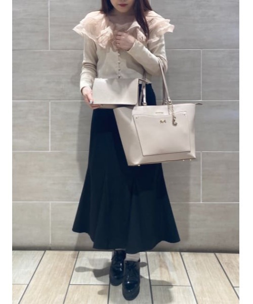 SAMANTHAVEGA(サマンサベガ)の「シンプルリボンA4トートバッグ(トートバッグ・レディース・ブラック/ベージュ・FREE)」の20枚目の写真