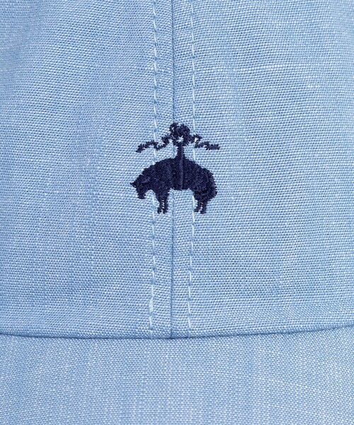 BROOKS BROTHERS（ブルックスブラザーズ）の「コットン ダンガリー GFロゴ ベースボールキャップ（キャップ・メンズ・ブルー・ONE SIZE）」の6枚目の写真
