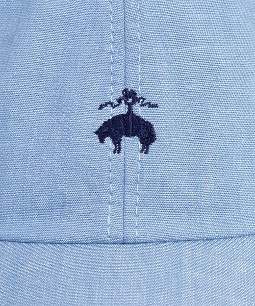 BROOKS BROTHERS（ブルックスブラザーズ）の「コットン ダンガリー GFロゴ ベースボールキャップ（キャップ・メンズ・ブルー・ONE SIZE）」の4枚目の写真