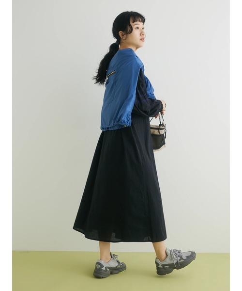 CRAFT STANDARD BOUTIQUE（クラフトスタンダードブティック）の「インドコットン ボリュームスリーブ刺繍ワンピース　◆（ワンピース・レディース・ブラック/オフホワイト/ピンク・FREE）」の18枚目の写真
