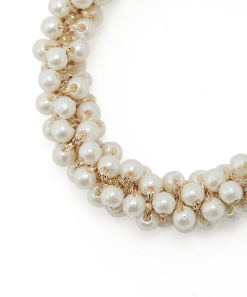 ROPE' PICNIC（ロペピクニック）の「ボリュームビーズマルチゴム（ヘアゴム・レディース・ホワイト/ピンク/キナリ・FREE）」の6枚目の写真