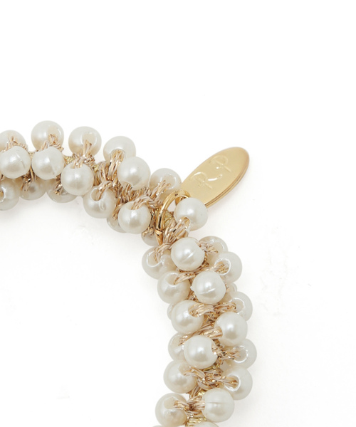 ROPE' PICNIC（ロペピクニック）の「ボリュームビーズマルチゴム（ヘアゴム・レディース・ホワイト/ピンク/キナリ・FREE）」の4枚目の写真