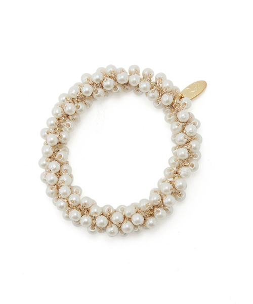 ROPE' PICNIC（ロペピクニック）の「ボリュームビーズマルチゴム（ヘアゴム・レディース・ホワイト/ピンク/キナリ・FREE）」の10枚目の写真