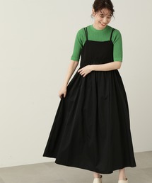 N.（N. Natural Beauty Basic） | 【川津明日香さん着用】◆ジャガードドッキングキャミワンピース(ワンピース)