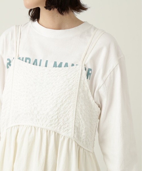 N.（N. Natural Beauty Basic）（エヌエヌナチュラルビューティーベーシック）の「◆ジャガードドッキングキャミワンピース（ワンピース・レディース・ブラック/オフホワイト・MEDIUM）」の11枚目の写真