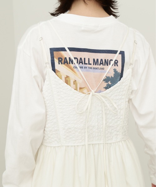 N.（N. Natural Beauty Basic）（エヌエヌナチュラルビューティーベーシック）の「◆ジャガードドッキングキャミワンピース（ワンピース・レディース・ブラック/オフホワイト・MEDIUM）」の14枚目の写真