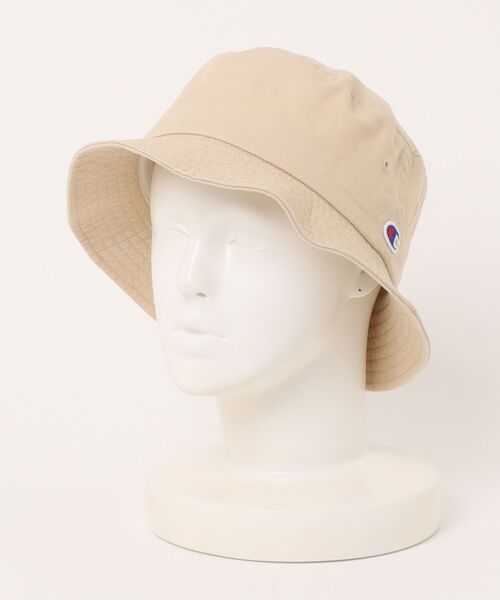 Champion(チャンピオン)の「【Champion】バケットハット 587-001A(ハット・メンズ・ブラック/オフホワイト/ネイビー/グレー/マルチ/ベージュ/ワイン/カーキ・FREE)」の4枚目の写真