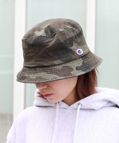 Champion（チャンピオン）の「【Champion】バケットハット 587-001A（ハット・メンズ・ブラック/オフホワイト/ネイビー/グレー/マルチ・FREE）」の5枚目の写真