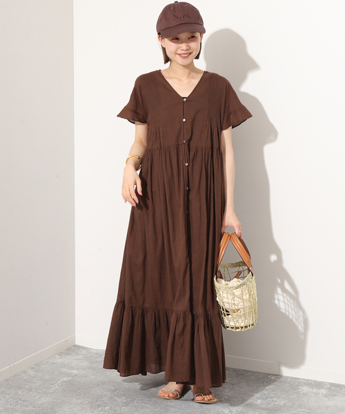 SLOBE IENA(スローブイエナ)の「【newhattan/ニューハッタン】SLOBE別注シシュウキャップ(キャップ・レディース・ベージュ/ブルー系その他/ブラウン・FREE)」の5枚目の写真
