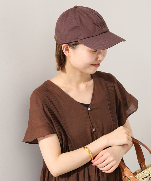 SLOBE IENA(スローブイエナ)の「【newhattan/ニューハッタン】SLOBE別注シシュウキャップ(キャップ・レディース・ベージュ/ブルー系その他/ブラウン・FREE)」の6枚目の写真