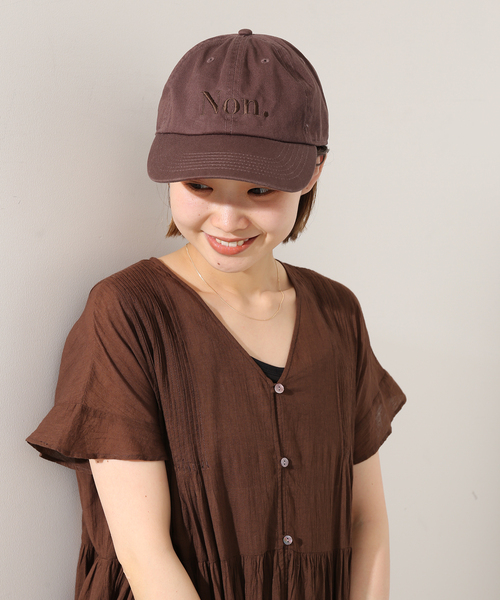 SLOBE IENA(スローブイエナ)の「【newhattan/ニューハッタン】SLOBE別注シシュウキャップ(キャップ・レディース・ベージュ/ブルー系その他/ブラウン・FREE)」の10枚目の写真