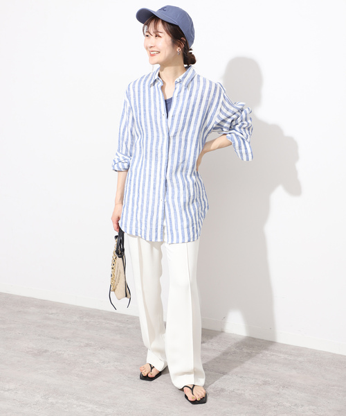 SLOBE IENA(スローブイエナ)の「【newhattan/ニューハッタン】SLOBE別注シシュウキャップ(キャップ・レディース・ベージュ/ブルー系その他/ブラウン・FREE)」の13枚目の写真