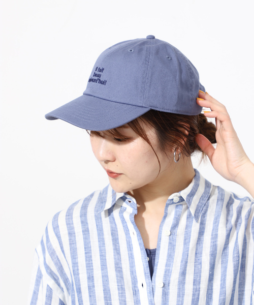 SLOBE IENA(スローブイエナ)の「【newhattan/ニューハッタン】SLOBE別注シシュウキャップ(キャップ・レディース・ベージュ/ブルー系その他/ブラウン・FREE)」の17枚目の写真