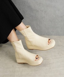 ストレッチ厚底ブーツサンダル