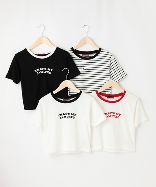 LOVETOXIC（ラブトキシック）の「アソートチビ半T（Tシャツ/カットソー・キッズ・ブラック/マルチ/レッド/オフホワイト・L/M/S）」の11枚目の写真