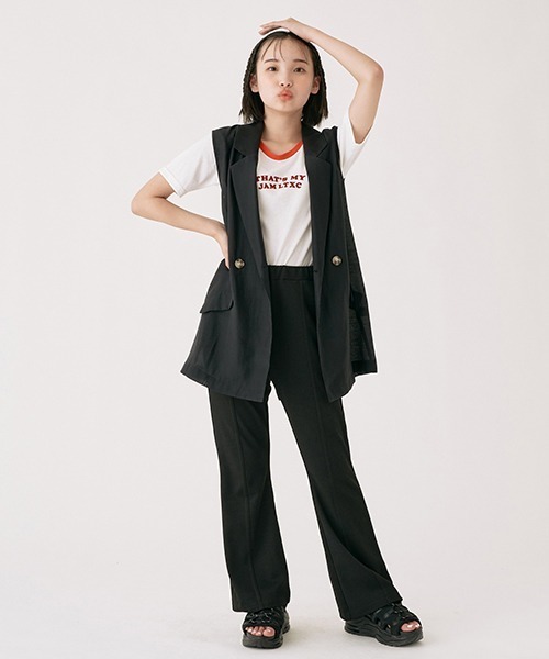 LOVETOXIC（ラブトキシック）の「アソートチビ半T（Tシャツ/カットソー・キッズ・ブラック/マルチ/レッド/オフホワイト・L/M/S）」の22枚目の写真