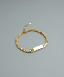 ieLS（イエルズ）の「金属アレルギー対応 「ieLS」ステンレス　プレートブレスレット（ブレスレット）」