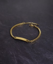 ieLS（イエルズ）の「金属アレルギー対応 「ieLS」ステンレス　プレートブレスレット（ブレスレット）」