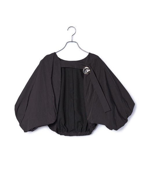 ADAM ET ROPE'（アダムエロペ）の「【サステナブル】バルーンボレロ（シャツ/ブラウス・レディース・ブラック/オフホワイト・FREE）」の15枚目の写真