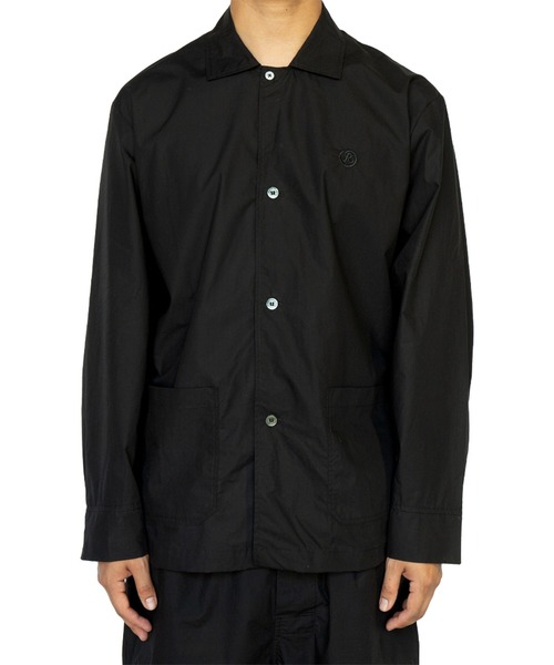 RICHARDSON(リチャードソン)の「【Richardson/リチャードソン】 PAJAMA TOP パジャマシャツ(シャツ/ブラウス・メンズ・ブラック・S/L/M)」の4枚目の写真