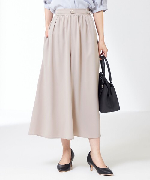 ANY SIS(エニィスィス)の「【接触冷感&UVカット】サラキレイワイド パンツ(その他パンツ・レディース・アイボリー系/ネイビー系/オレンジ系/黄土色系/カーキ系・3/2/1)」の4枚目の写真