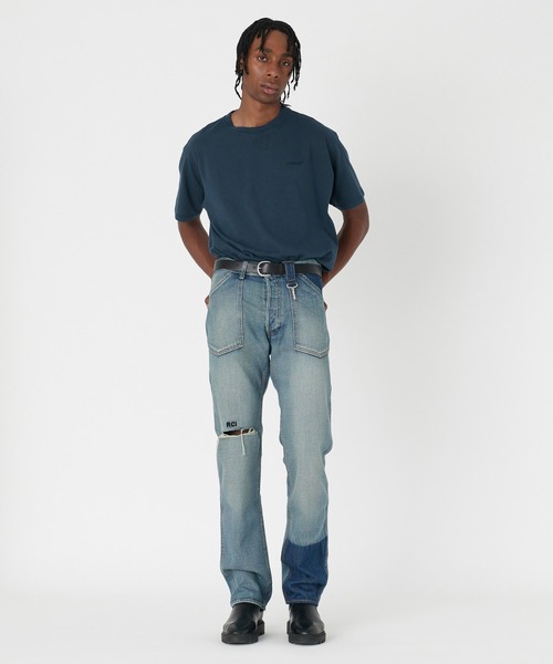 Levi's（リーバイス）の「Levi's/リーバイス RED TAB ヴィンテージ Tシャツ ブルー GARMENT DYE DRESS BLUES（Tシャツ/カットソー・メンズ・ブルー・S/L/M/XL）」の10枚目の写真